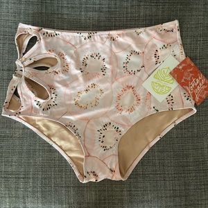 💗🥝 Kortni Jeane Pink Kiwi Flower Cutout Bottoms